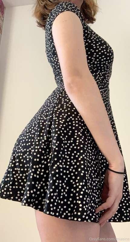 You already know what I hide under this cute dress 🫣