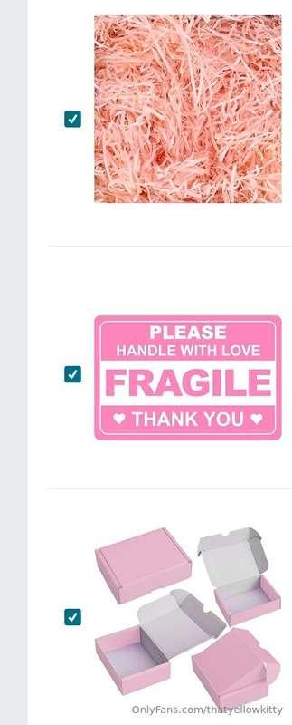 Just ordered some things for the gift boxes! It's not to lat..