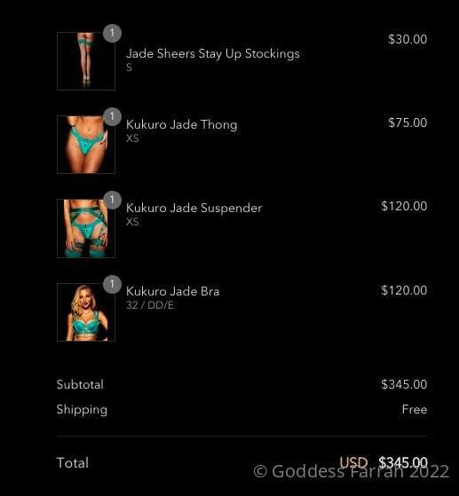 Reimburse $345
My greed and lingerie addiction knows NO limi..