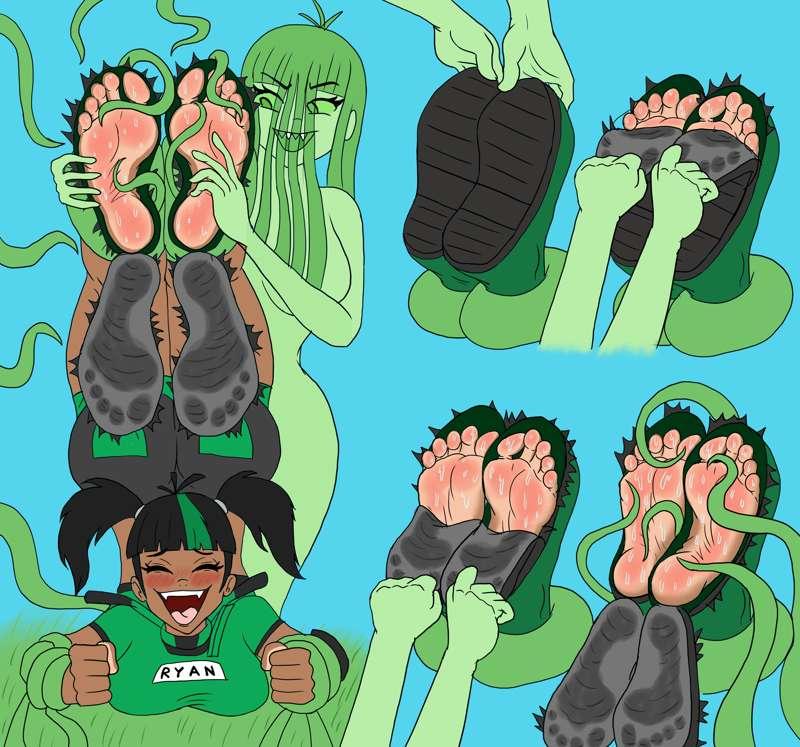 Ryan chan and grass girl (colors)