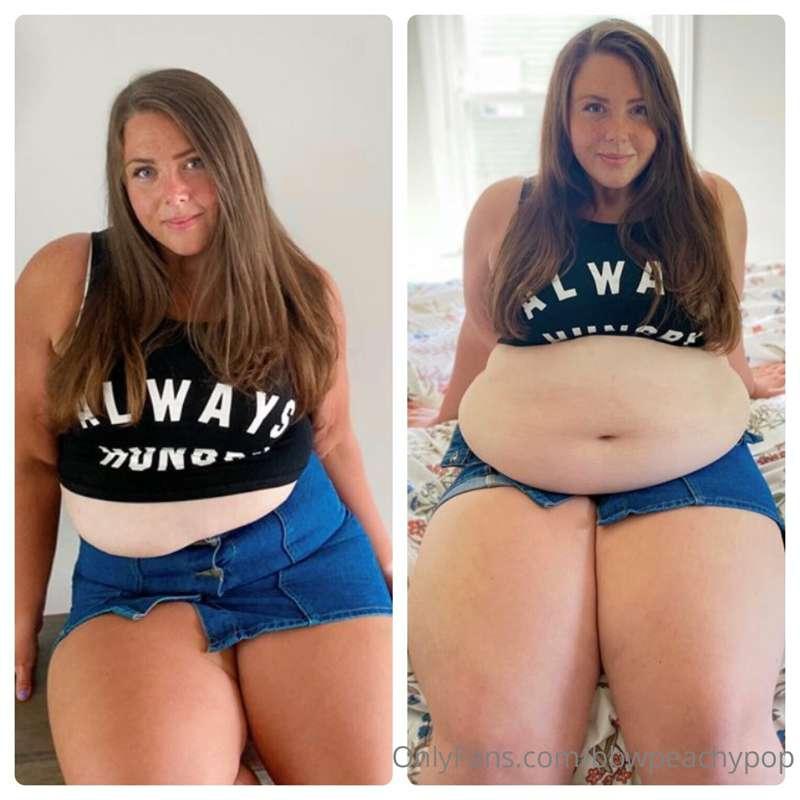 Throwback to when I could actually button up this skirt over..