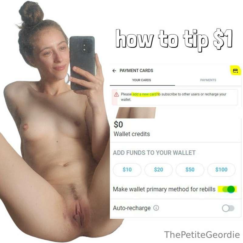 ***How to tip $1 or add credit for next months sub in advanc..