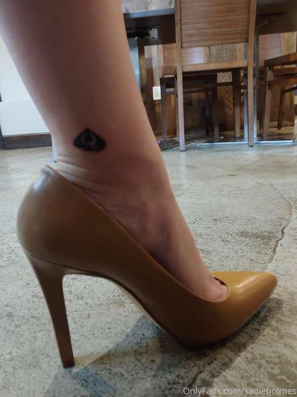 Nude all the way. #stockings # Feet #heels
