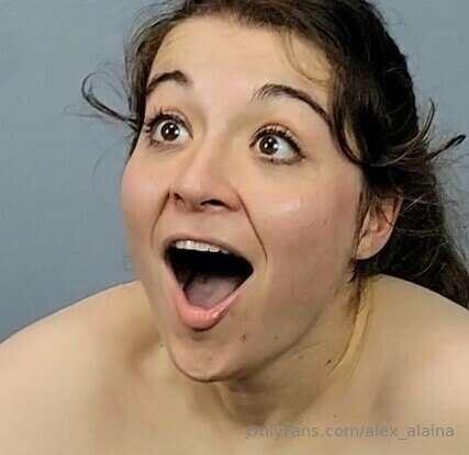 Guess what caused Alaina to make this face!