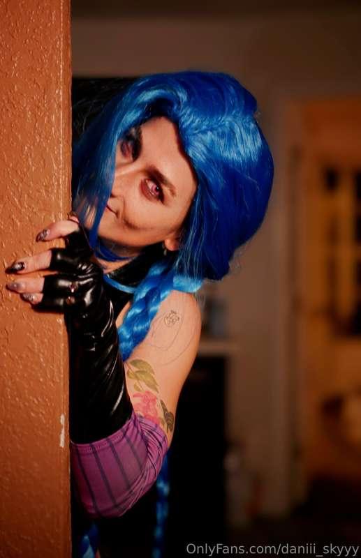 Crazy lil Jinx 😈🩵 more coming 🔜