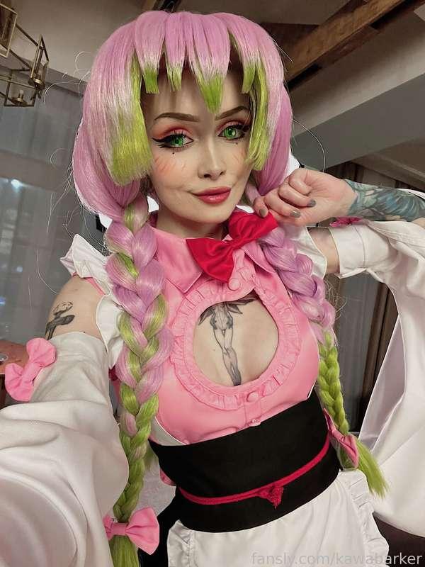 Mitsuri maid 💖 #cosplay #egirl