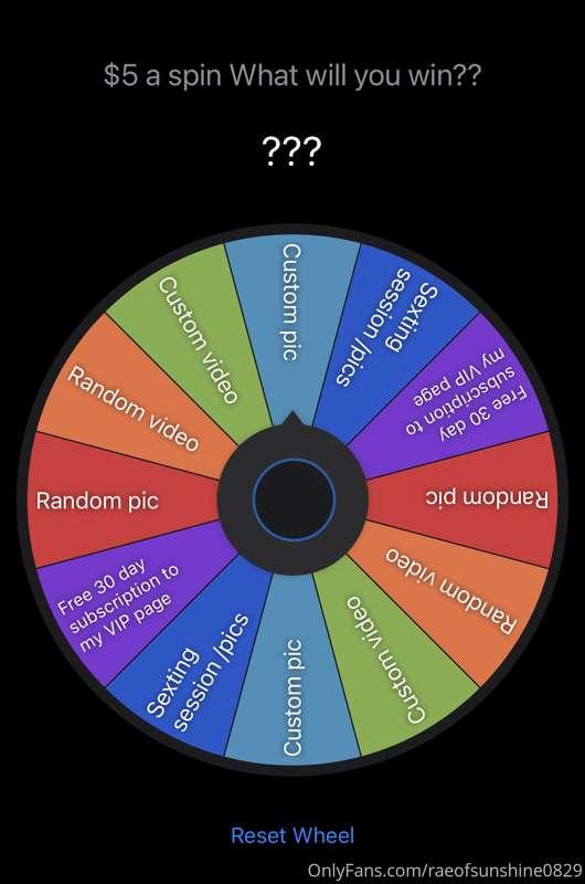 Y’all wanna play a game with me?? 😉
$5 per spin! 🎲
Slide you..