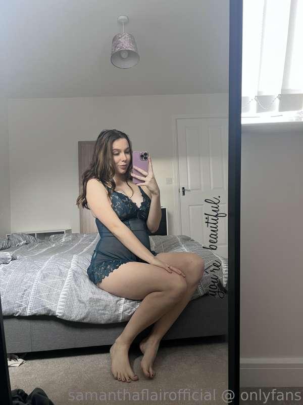 Blue lingerie
