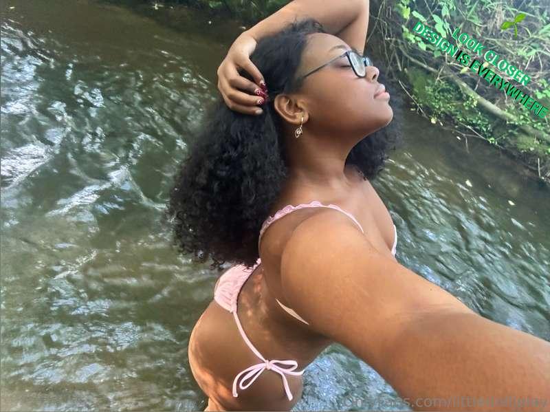 the water's soooo cold but im here to make things hot🤭