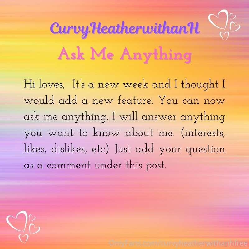 Ask me anything you want to know 😊