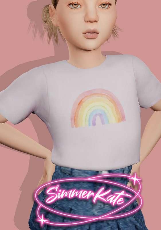 Child Denim Skirt & Top Set