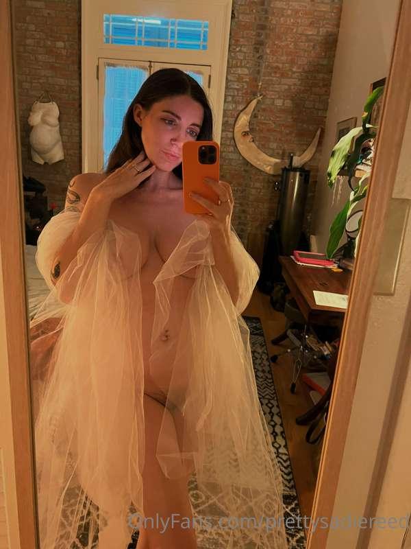 A 1960s long tulle wedding veil came into the shop from down..