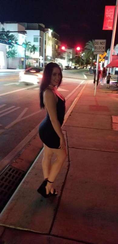 Out on the town in Miami.