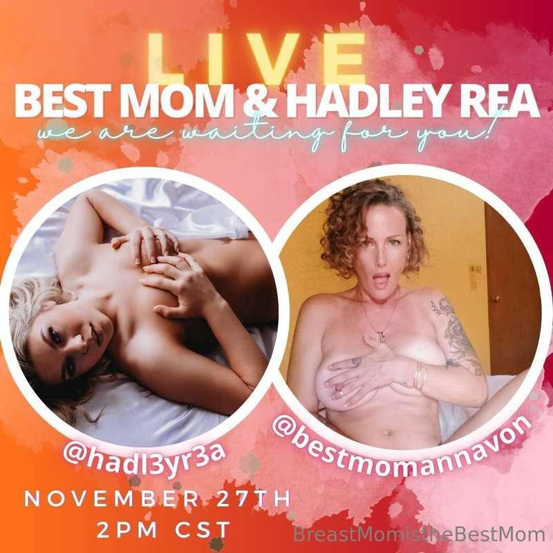 Im going live with my friend Hadley Rea and you can’t miss t..