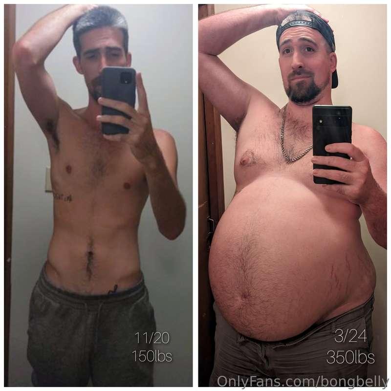 200lbs Gained in just 3 years! 150-350