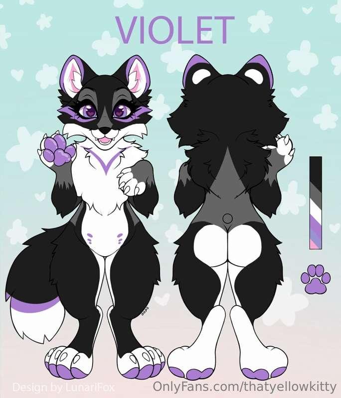 Violet’s Ref Sheet! If anyone wants to draw her! 💖💖💖💖