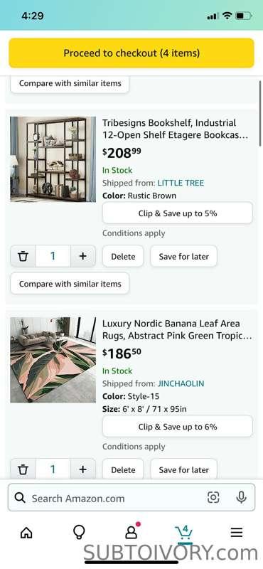 I want things to finish up my house so I’m doing DEALS on cu..