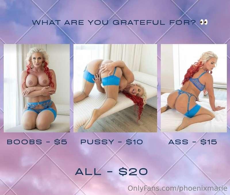WHICH ARE YOU GRATEFUL FOR? 🤭😏Tell me by dropping a tip belo..