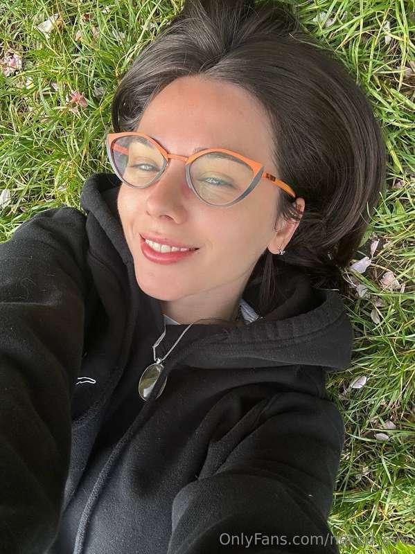 Sun on my face, grass under my head… just enjoying the littl..