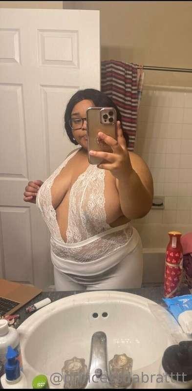 All white 😏😍 What color lingerie should I get next ??? Use t..