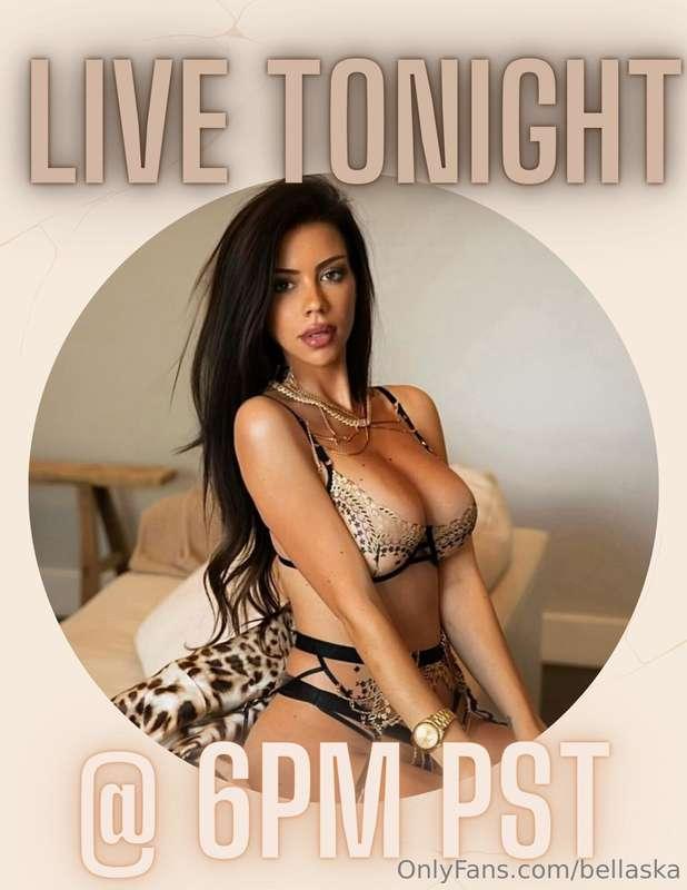 ***LIVE TODAY @6pm PST*** 😘 
I'm so excited!!! 🥰