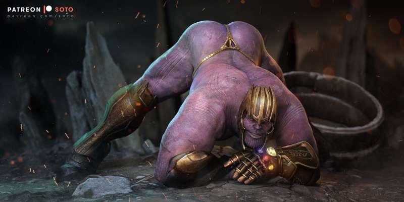 The Thanos statue and the Twitter account