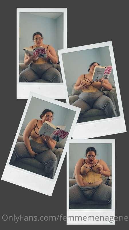 Here's some stills from my next video; I ready passages from..