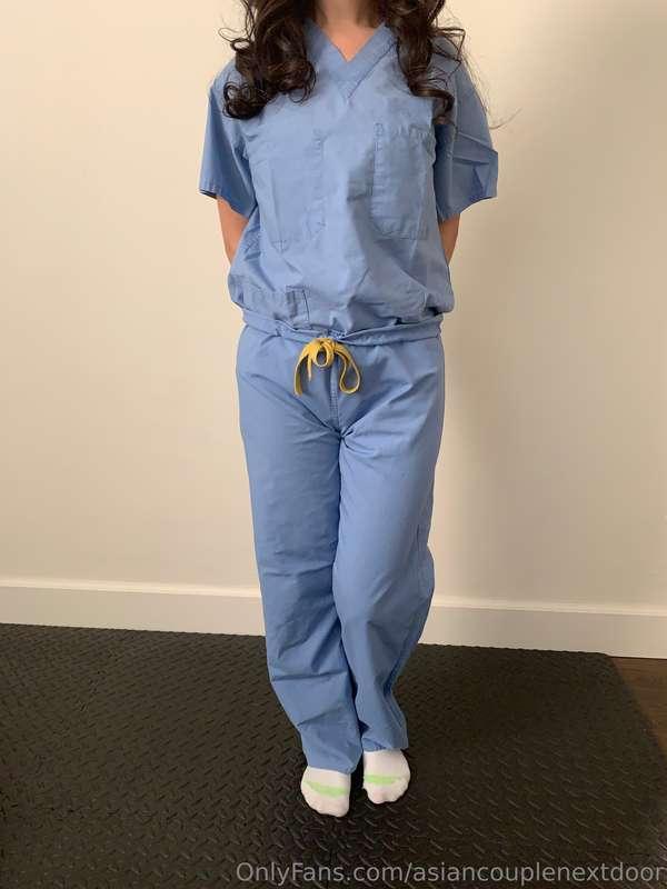 Just showing you what’a underneath your nurse’s scrubs! I ma..