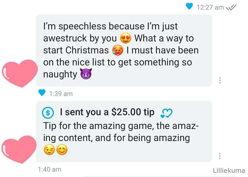 Such a sweet review of my new game content 🥹 got the biggest..