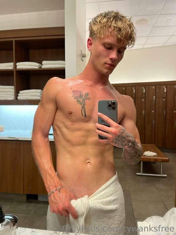 Filmed a super hot flexing, stripping, teasing, jerking and ..