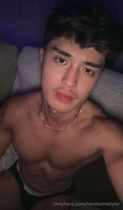Don't let him masturbate alone, cum over and play with him. ..