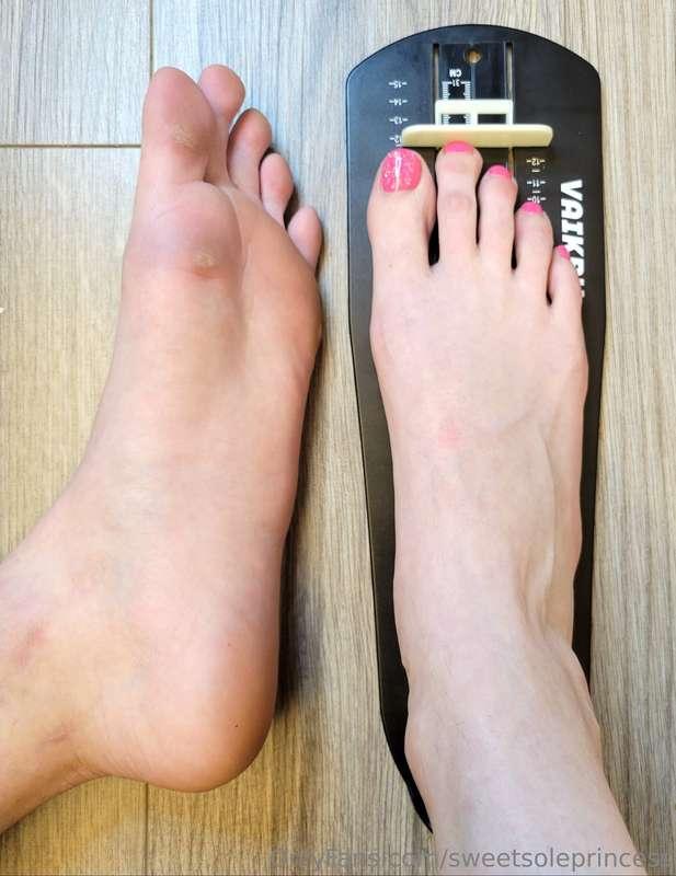 Measuring again. Seems like my huge soles just continue to g..