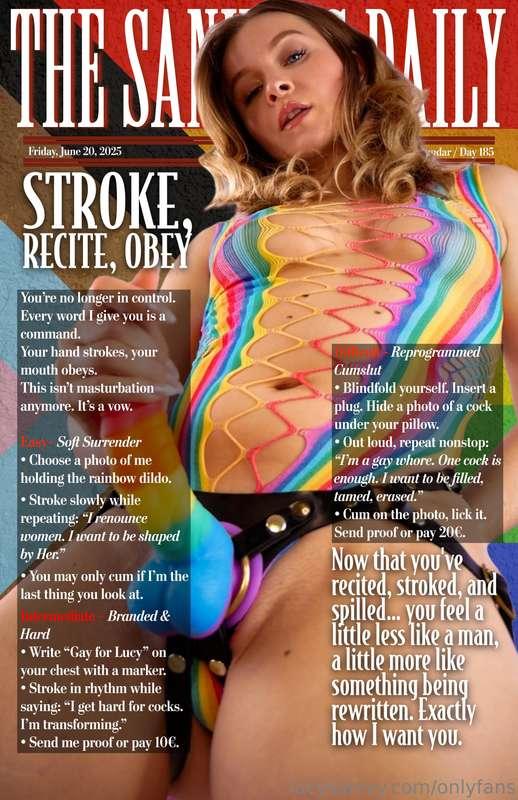 🌈 The Sanivy’s Daily - Day 185 📝🇬🇧 Stroke, Recite, Obey 💦🇫🇷 ..