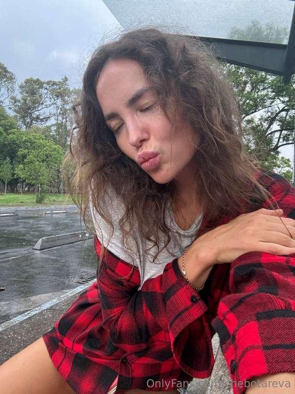 Catch my kiss 😘No filters. Just lips, rain, and your imagina..