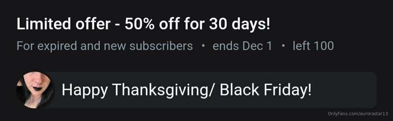 @aurorastarvip is having a sale to kick off the start of my ..