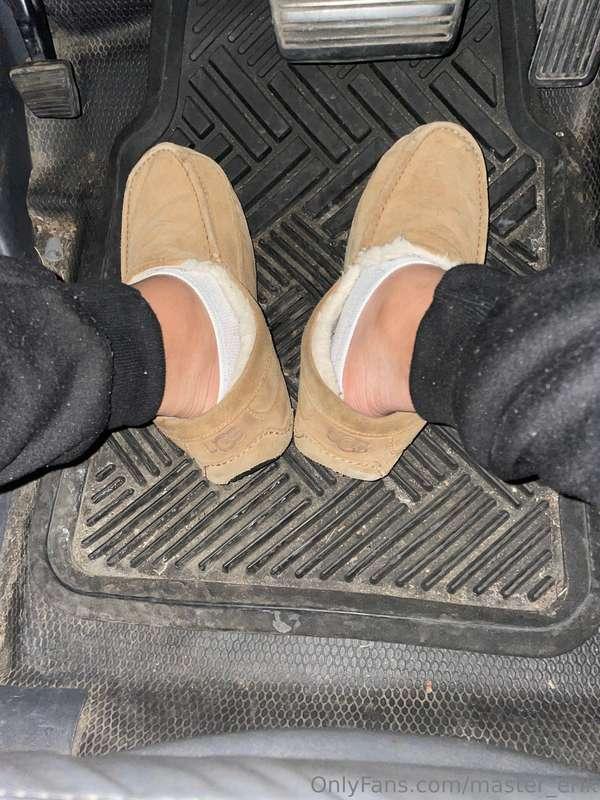 What would you give to take off those little white socks off..