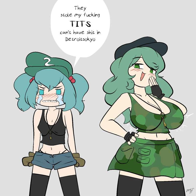 [Spicy] Dumb warmup comic, and a Honoka doodle