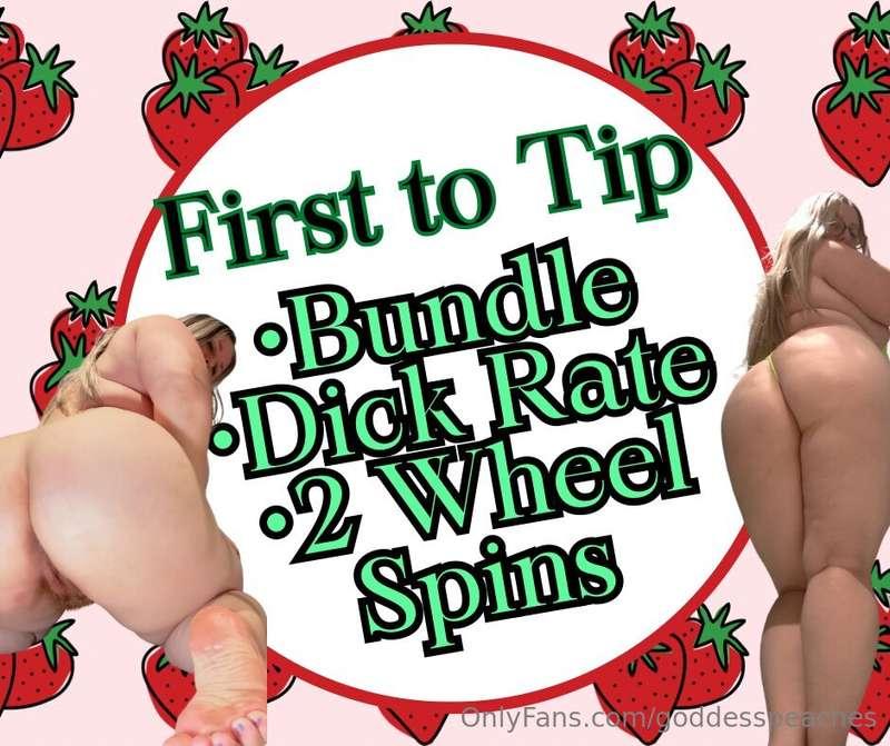 First To Tip gets this amazing deal!