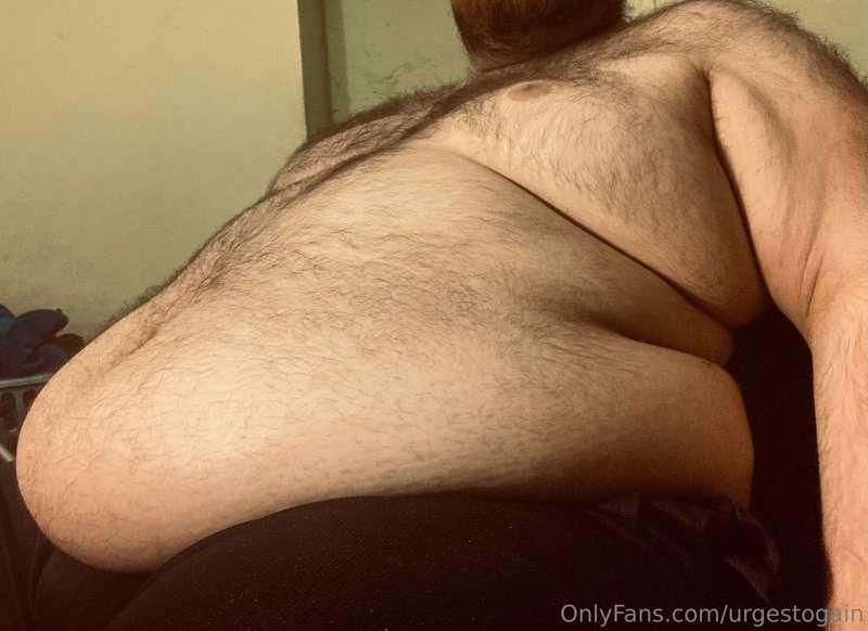 Finishing off a milkshake after a HUGE stuffing!