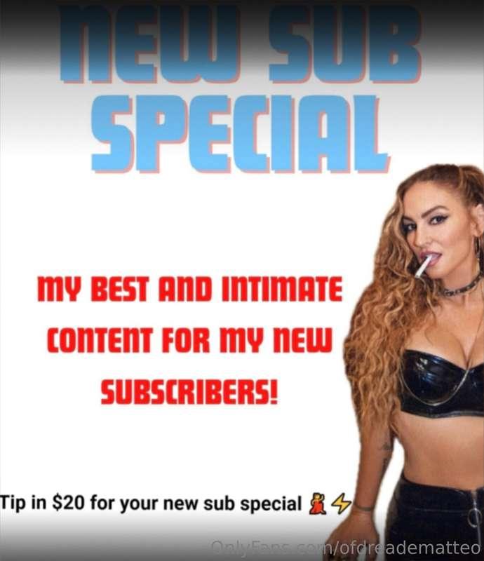 $100 WORTH OF CONTENT $20 for New Sub Special 🥰