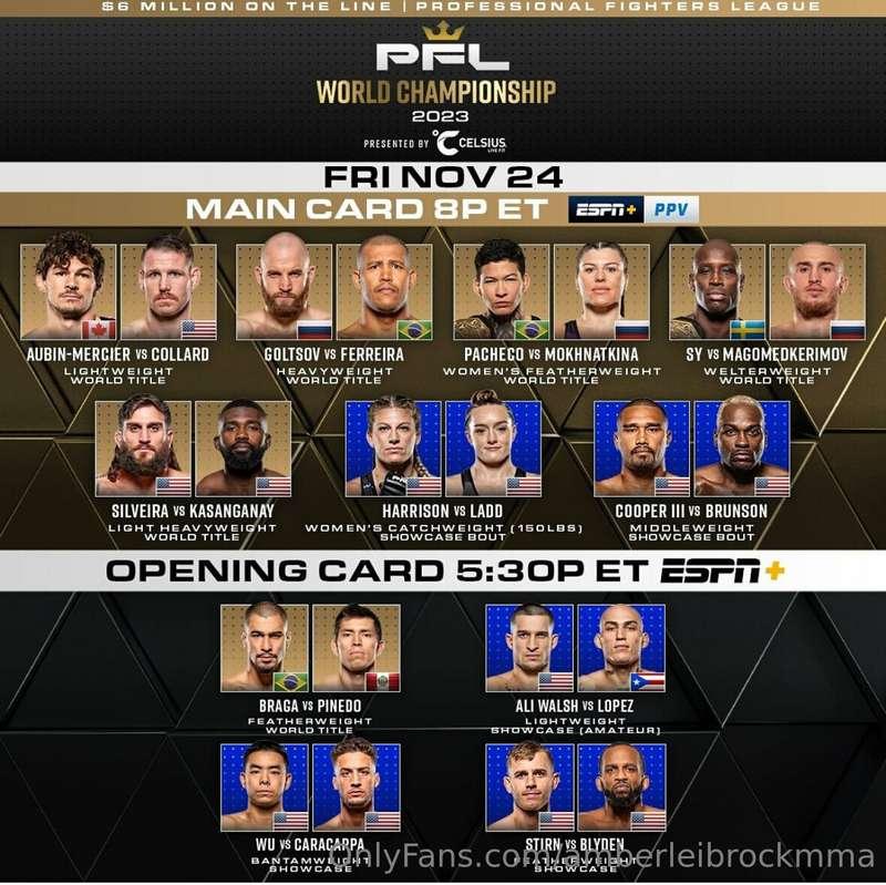 These fights have been fire. Ladies up next. It was an honor..