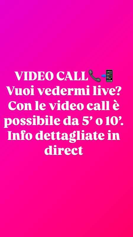 Video Call📞Ti aspetto live!!!!!