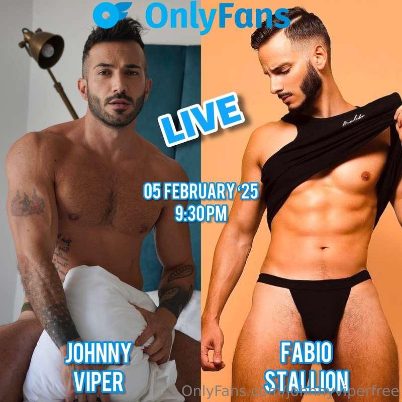 ✨NEW LIVE WITH SPECIAL GUEST FABIO STALLION✨Wednesday 05 Feb..