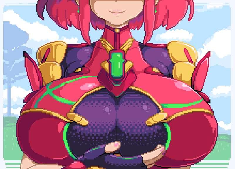 Pyra chest anim wip 3