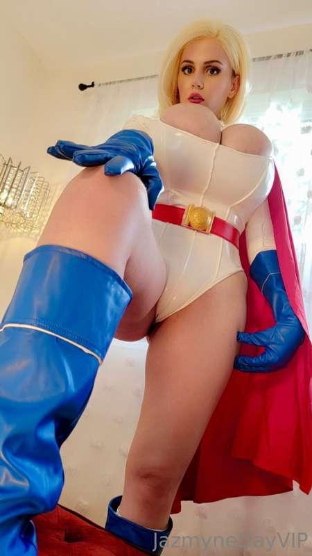 Can you guess what Power Girl’s super powers are? 😈👅🍆💦💦💦