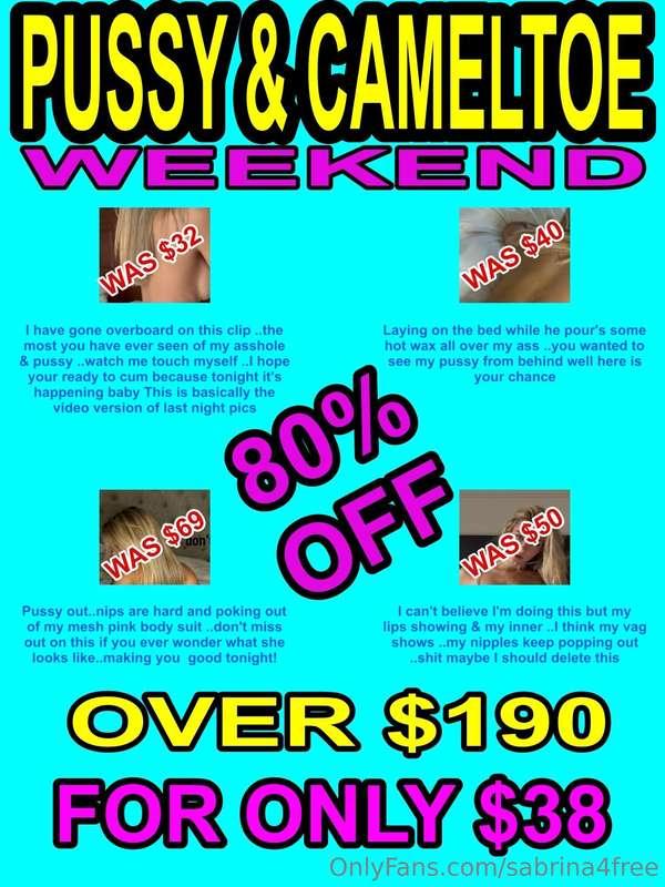 DON'T MISS OUT ON THIS 🔥HOT🔥 DEAL ..ONLY ON @onlysabrina JOI..