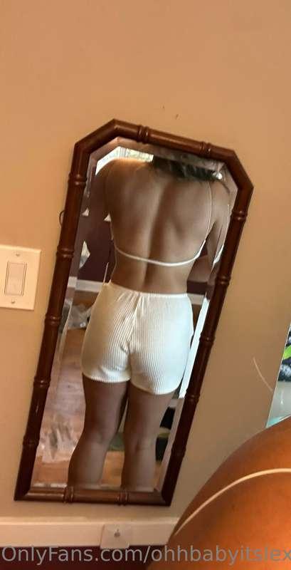 this top is risky business in the front but it shows off my ..