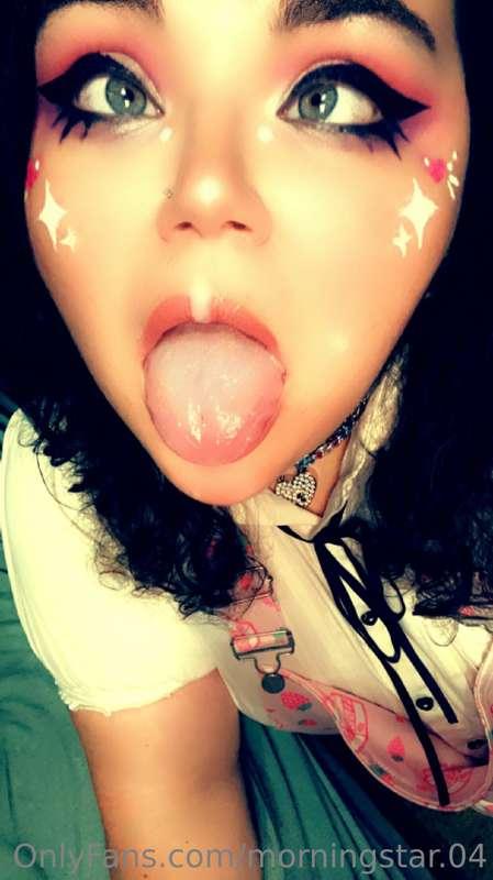 Had fun catching Sirs cum in my mouth! Would you like to see..