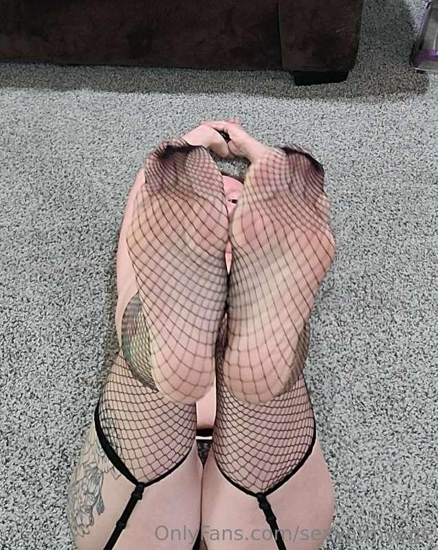 Fishnet stocking are quite fun.