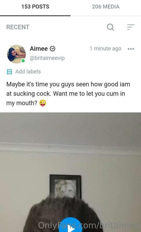 ❤️ sucking cock in a full length video on my $5 vip page... ..